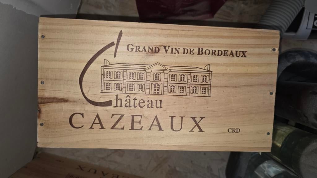 Caisse scelee hâteaa CAZEA UX  6bouteolle, Ophalen, Nieuw, Rode wijn, Vol
