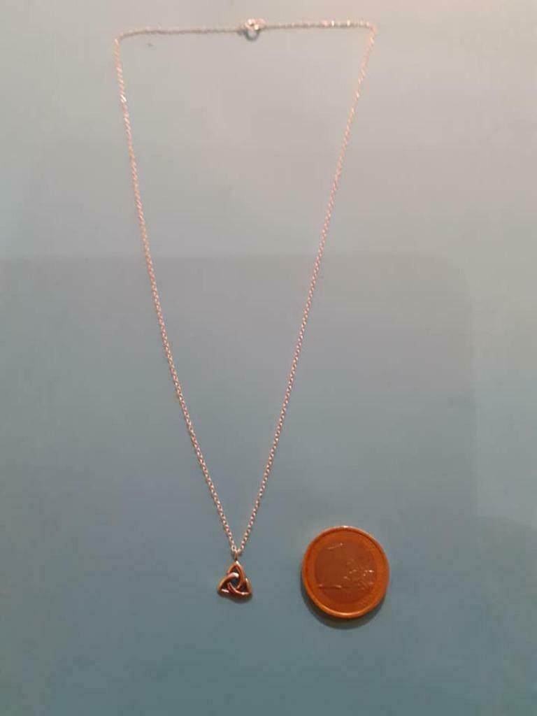 ketting + hanger celtic knot zilver, Enlèvement ou Envoi, Neuf, Argent, Argent