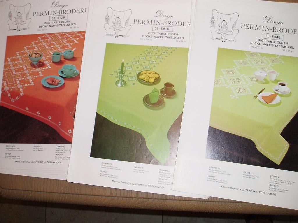 borduren telpatroon permin tafellaken., Hobby en Vrije tijd, Borduren en Borduurmachines, Verzenden, Nieuw