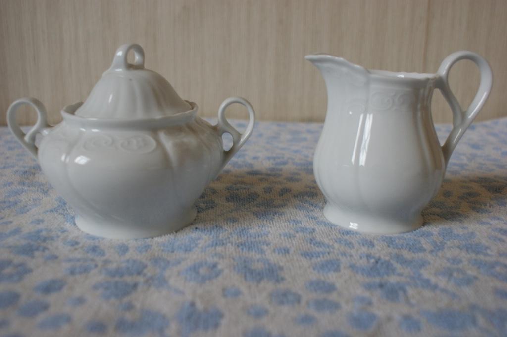 Suikerpotje en melkkannetje, Enlèvement ou Envoi, Utilisé, Autres types, Autres matériaux