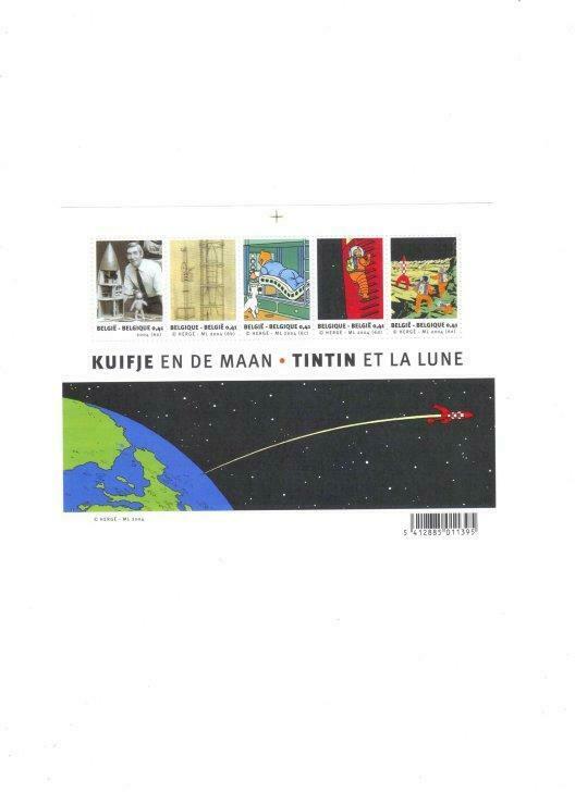 Postzegels Kuifje en de maan - Tintin et la Lune, Postzegels en Munten, Postzegels | Europa | België, Ophalen of Verzenden