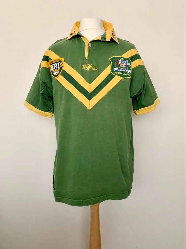 Australia Kangaroos ARL Classic Rugby League 2000s shirt, Sport en Fitness, Rugby, Ophalen of Verzenden, Gebruikt, Kleding