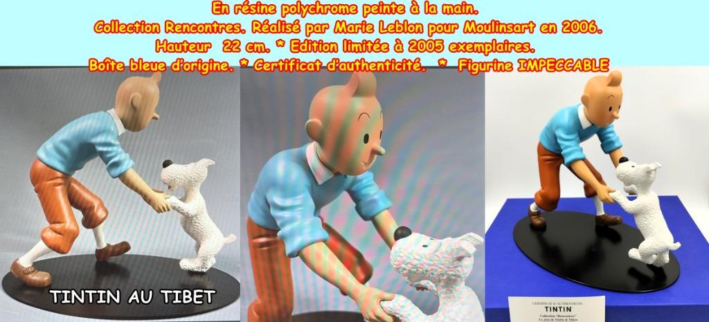 2006 - TINTIN AU TIBET * 22 CM * COLLECTION RENCONTRE, Enlèvement ou Envoi, Tintin, Neuf, Statue ou Figurine
