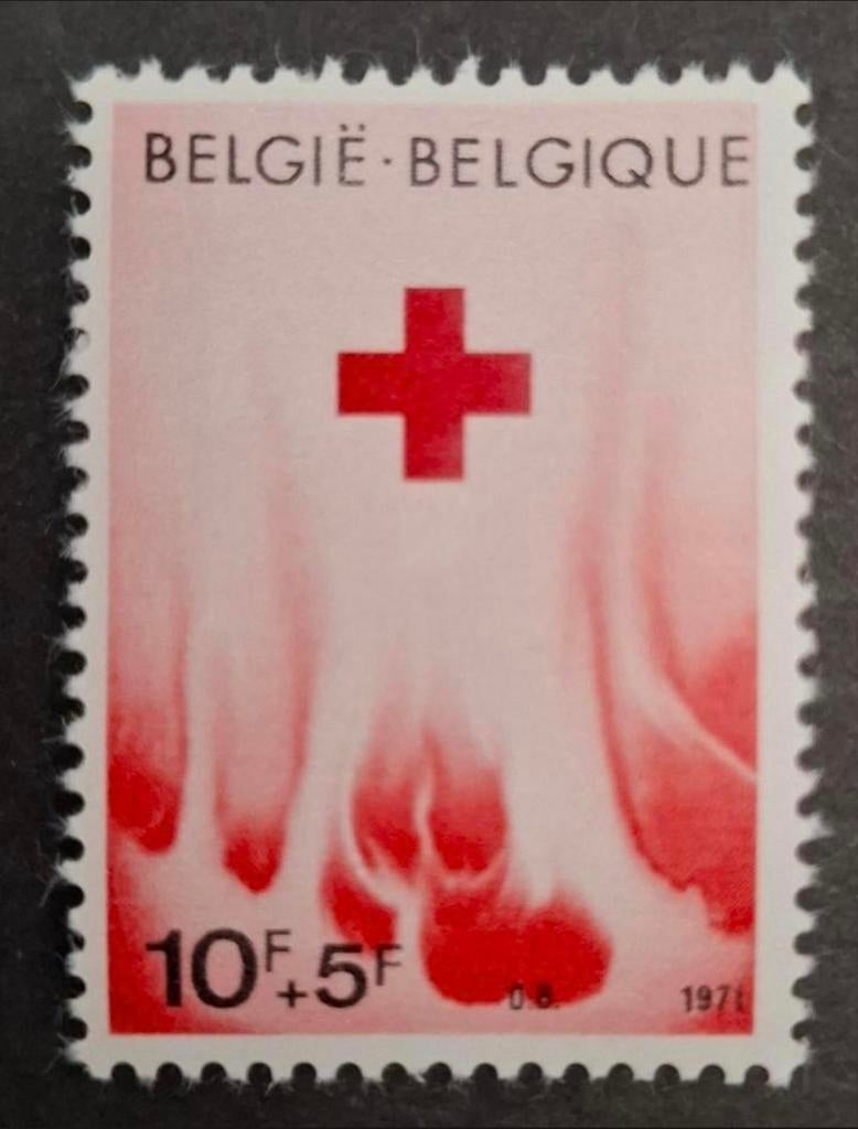 Belgique : COB 1588 ** Croix-Rouge 1971., Sans timbre, Neuf, Enlèvement ou Envoi, Non oblitéré