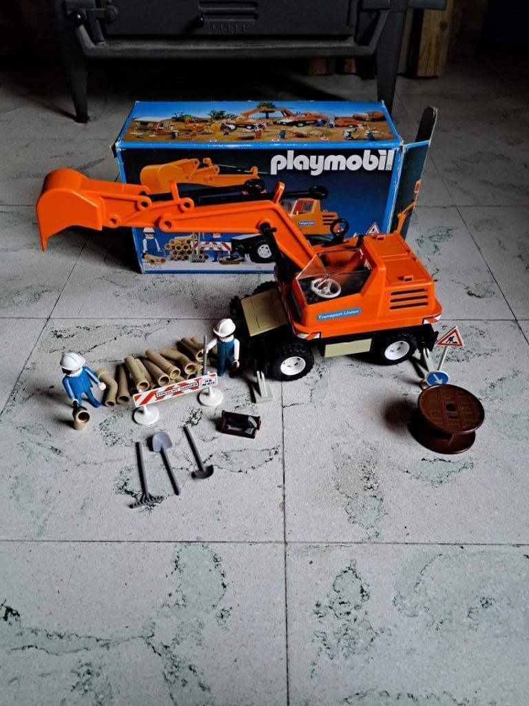 Vintage Playmobil 3472 Graafmachine, Kinderen en Baby's, Speelgoed | Playmobil, Ophalen, Gebruikt, Complete set
