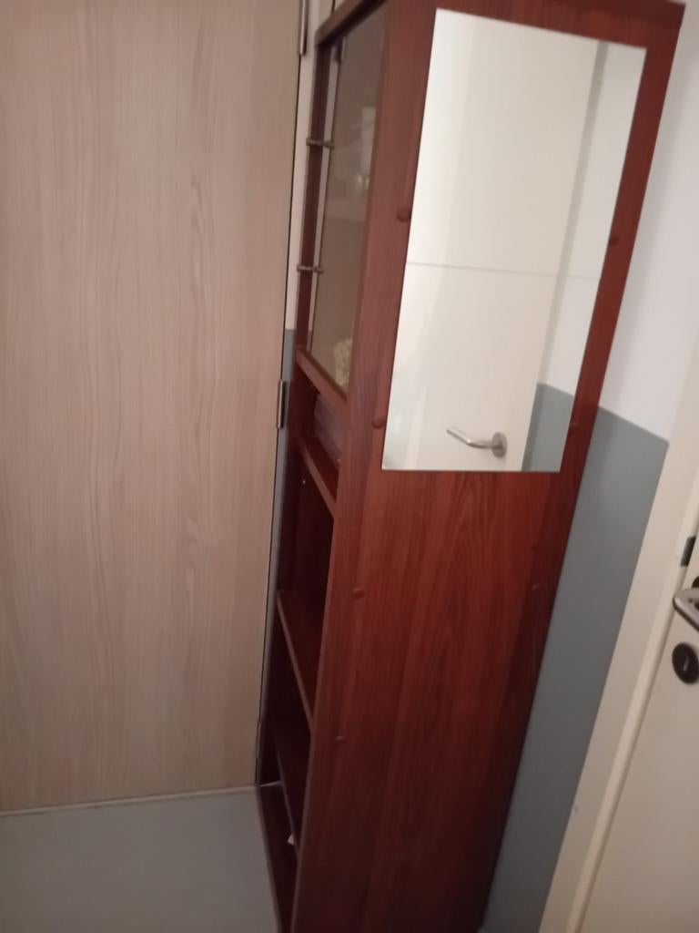 ⭐️ Ikea schappen vitrinekast 1 deur 52x40x179 stevige kwalit, Huis en Inrichting, Kasten | Buffetkasten, Gebruikt, 150 tot 200 cm