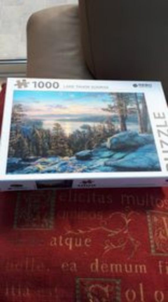Lake Tahoe Sunrise 1000 stukken, Ophalen, 500 t/m 1500 stukjes, Nieuw, Legpuzzel