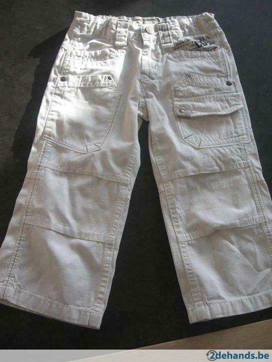 Witte mooie broek maatje 92, Enlèvement ou Envoi, Utilisé, Garçon