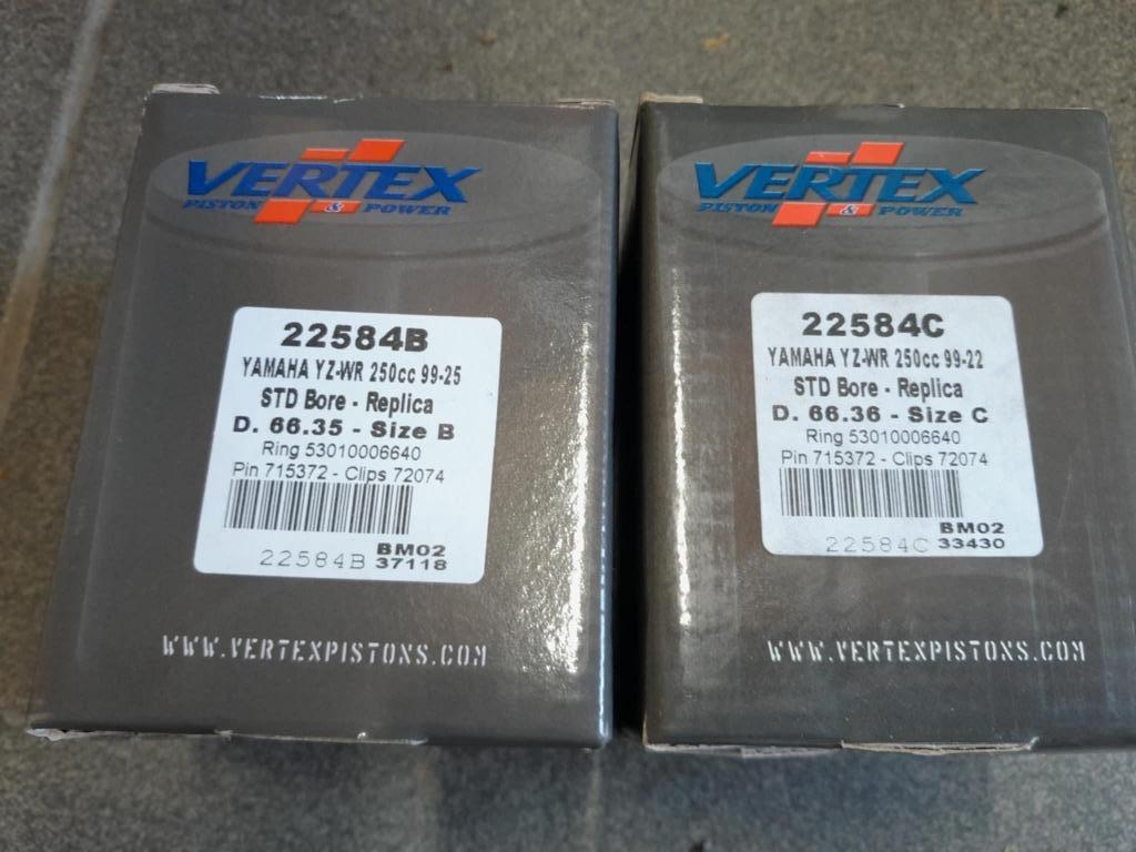 vertex piston yamaha yz250 fantic xx250, Enlèvement ou Envoi, Neuf