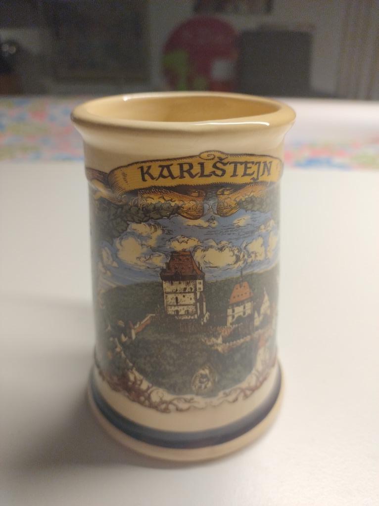 Bierpot in keramiek Karlstejn - Tsjechië, Ophalen of Verzenden