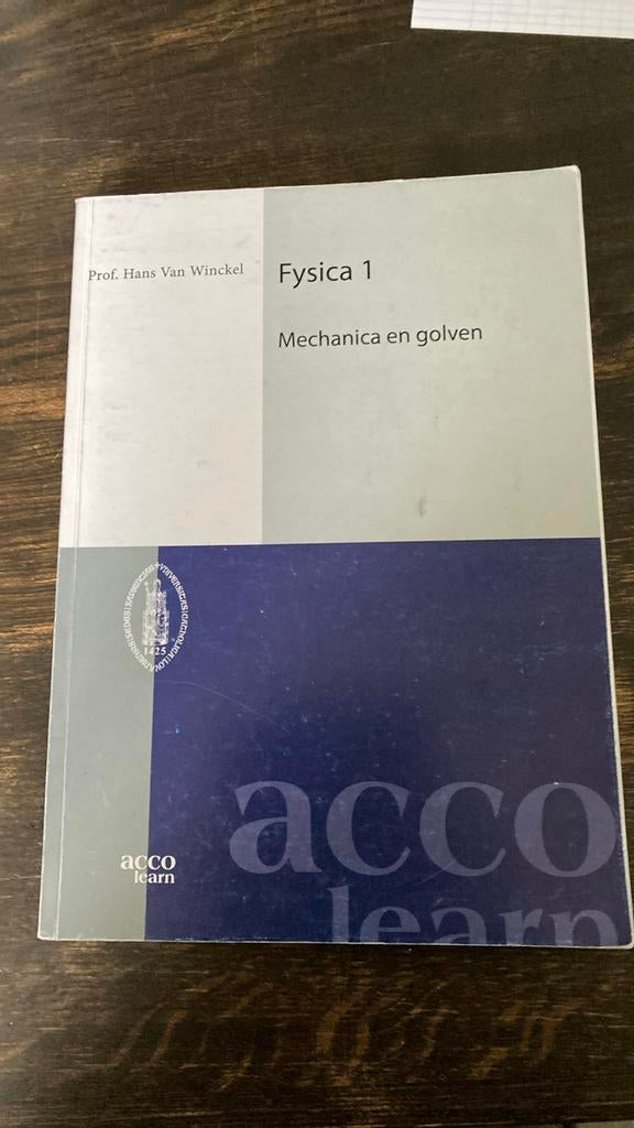 P. Van Duppen - Fysica 1 Mechanica en golven, Boeken, Ophalen, P. Van Duppen; H. Van Winckel