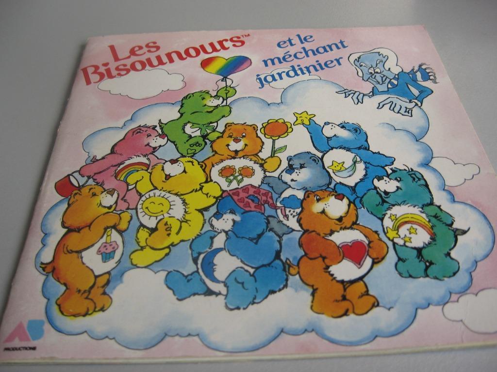 Les Bisounours Vintage 86' "Le méchant jardinier". Livre + 4, Enlèvement ou Envoi, Comme neuf, Musique, 3 à 5 ans