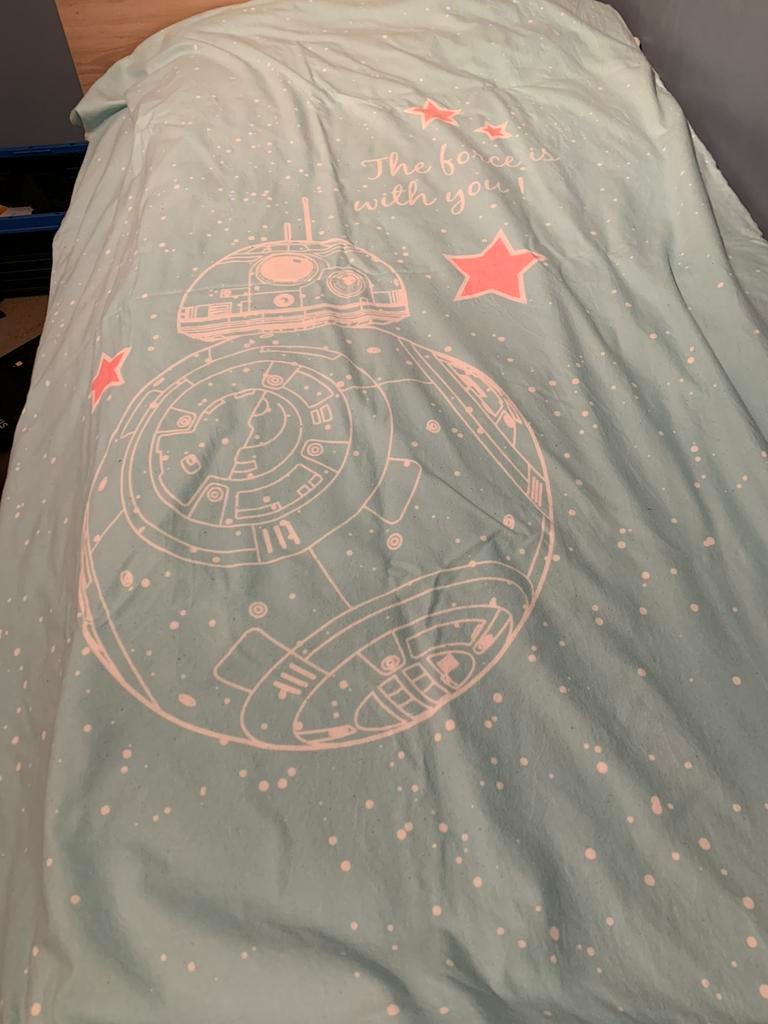 Dekbedovertrek flanel Star wars, Gebruikt, Jongetje of Meisje, Dekbedovertrek, Ophalen of Verzenden