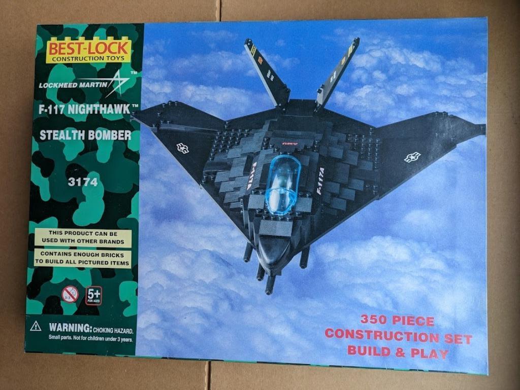 Bombardier furtif Best-Lock n 3174 F-117 Nighthawk - MIB, Enlèvement ou Envoi, Neuf, Autres marques