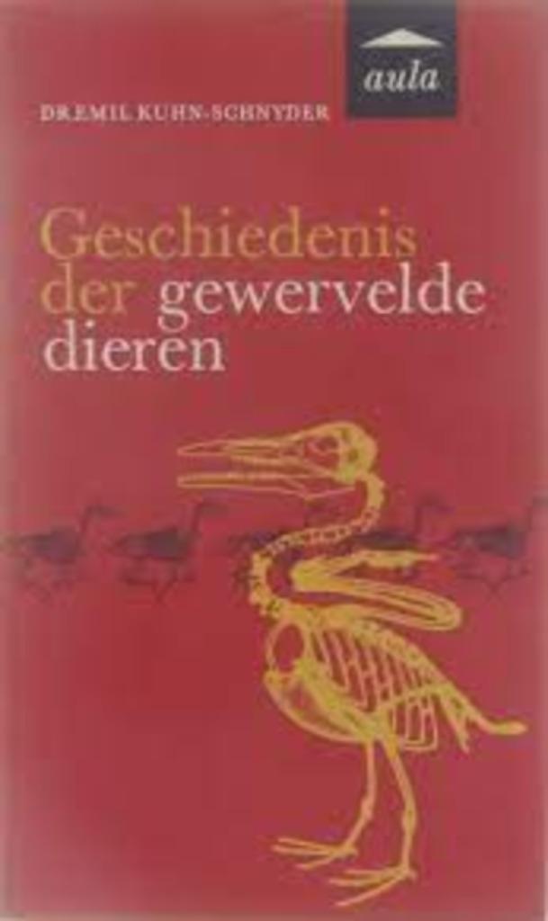 Geschiedenis der gewervelde dieren|Aula,Emil Kuhn-Schnyder, Overige wetenschappen, Ophalen of Verzenden, Zo goed als nieuw, Zie beschrijving