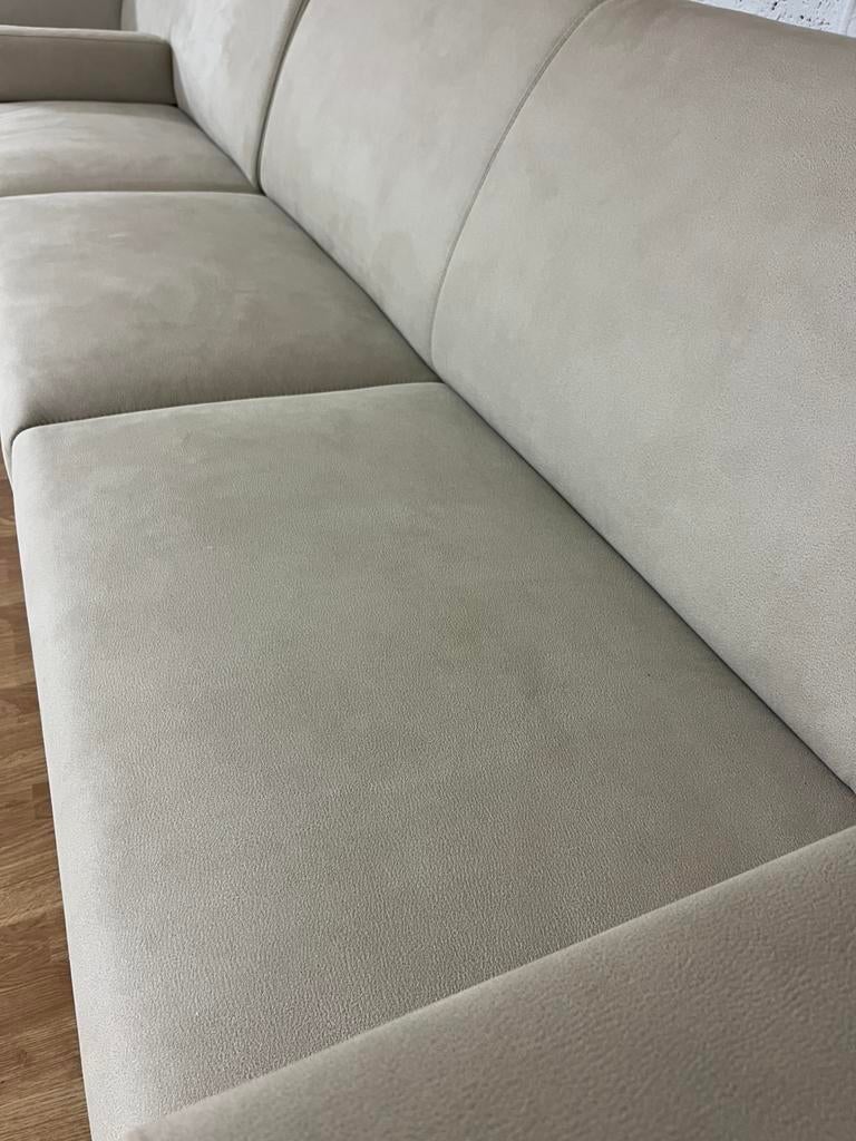 Chaise de salle d'exposition modulaire -design beige élégant, Enlèvement ou Envoi, Comme neuf, Tissus