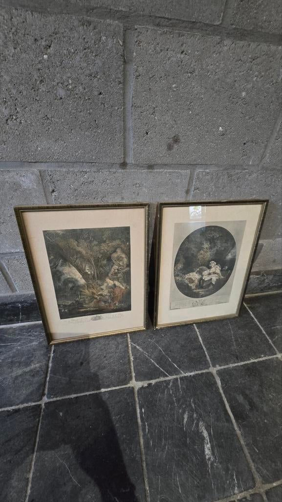 Lithographie, dessin, impression sur papier, La Chasse et La, Enlèvement ou Envoi