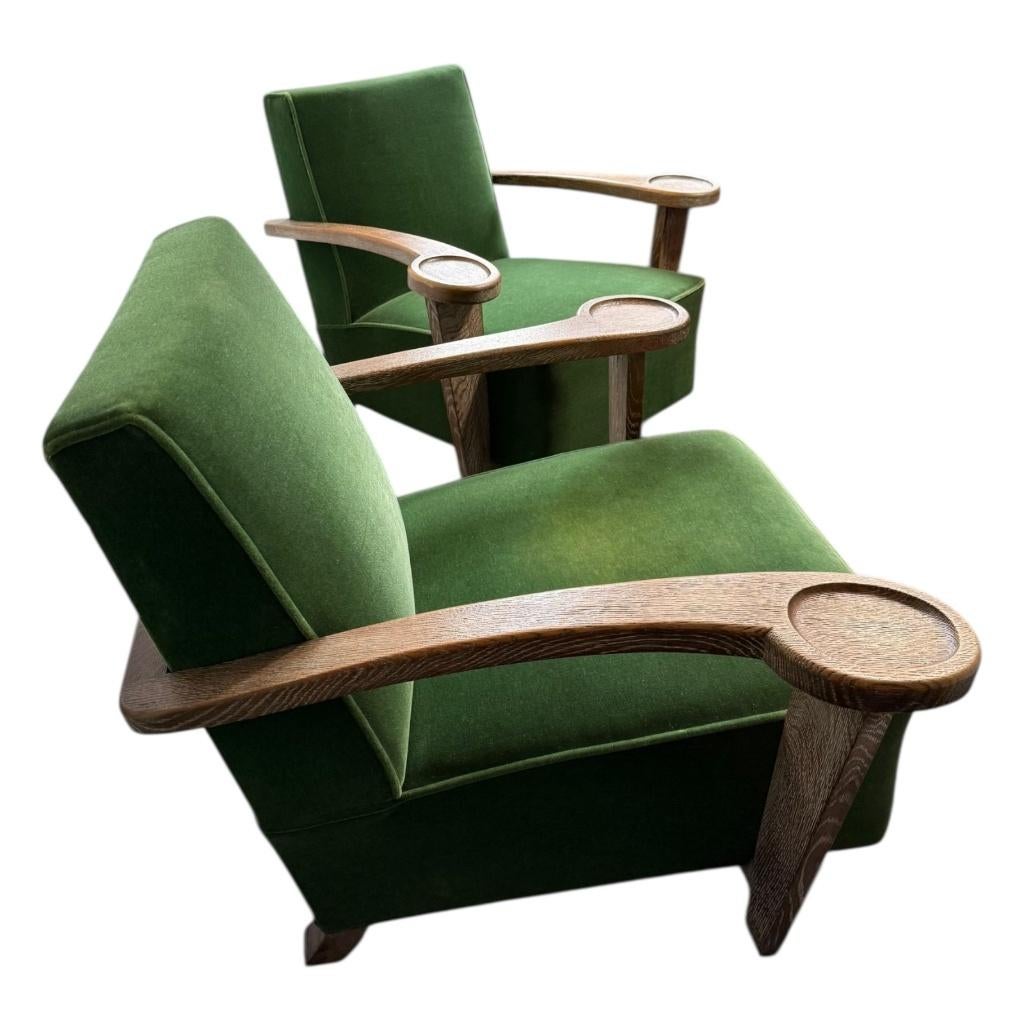 Design vintage Fauteuil club Art Déco The Coene- mise à jour, Enlèvement ou Envoi