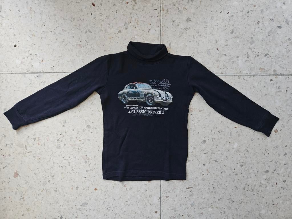 Sous-pull donkerblauw auto, maat 116, zeer goede staat, Ophalen