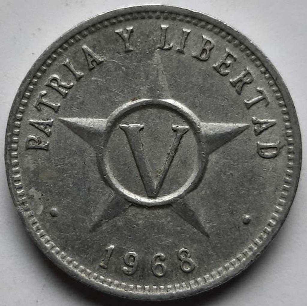 Cuba - 5 centavos - 1968, Enlèvement ou Envoi, Amérique centrale, Monnaie en vrac