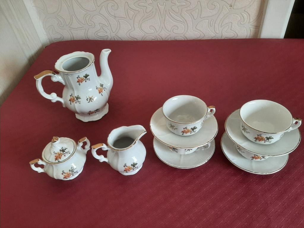 Vintage kinderservies porselein tea-party set, Antiek en Kunst, Antiek | Porselein, Ophalen of Verzenden