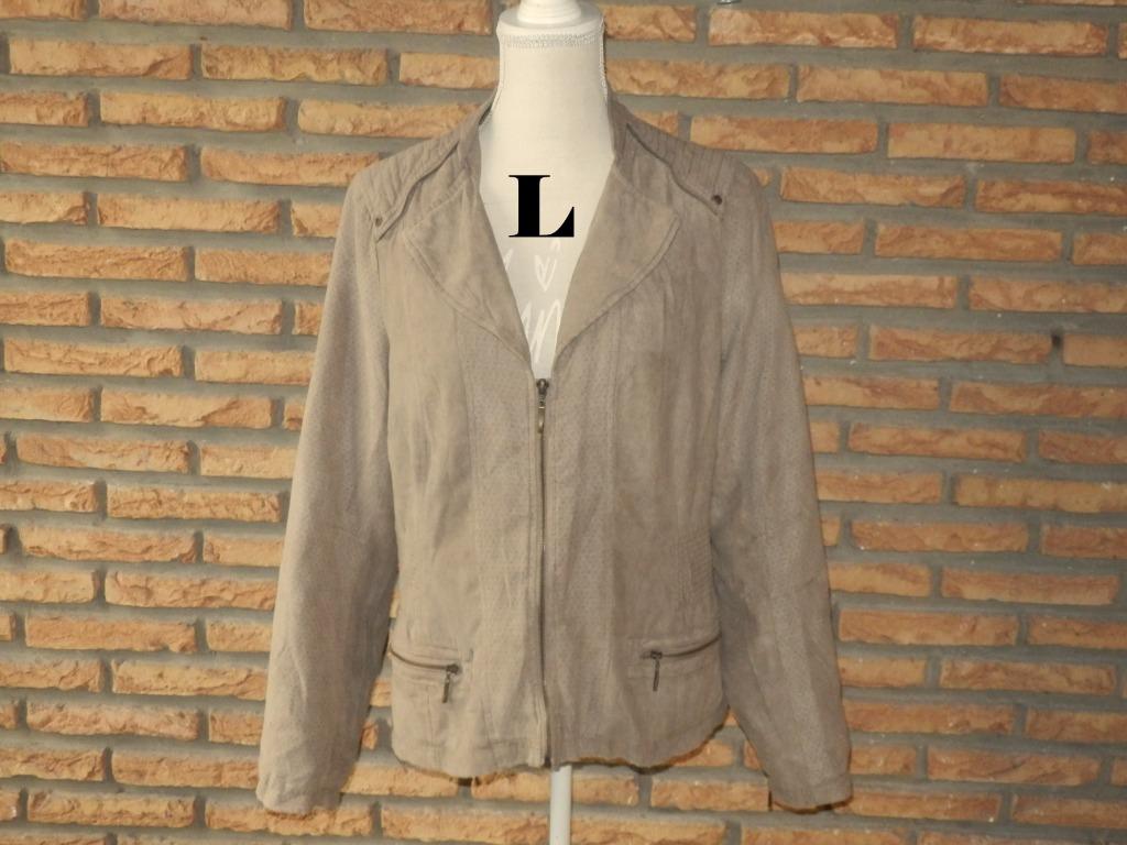 (103)- veste femme t.L brun clair - M&S -, Taille 38/40 (M), Enlèvement ou Envoi, Comme neuf, Brun