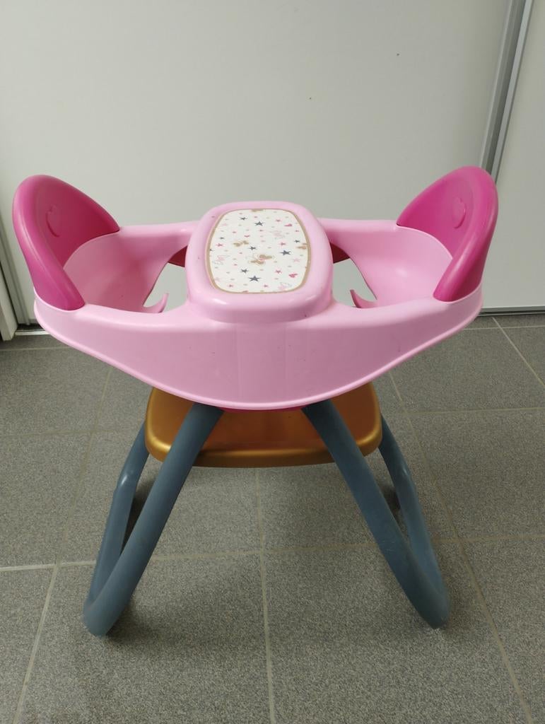 Poppen dubbele eetstoel/wipje, Ophalen, Zo goed als nieuw
