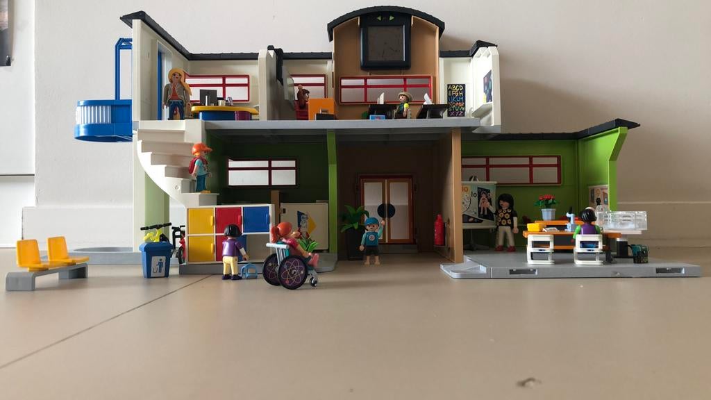 Playmobil school 9453, Kinderen en Baby's, Ophalen, Zo goed als nieuw, Complete set