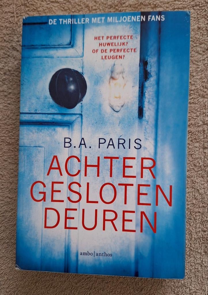 B.A. Paris - Achter gesloten deuren, Enlèvement ou Envoi, Comme neuf, B.A. Paris