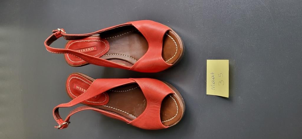 rode hak schoenen maat 35, Kleding | Dames, Ophalen of Verzenden, Gedragen