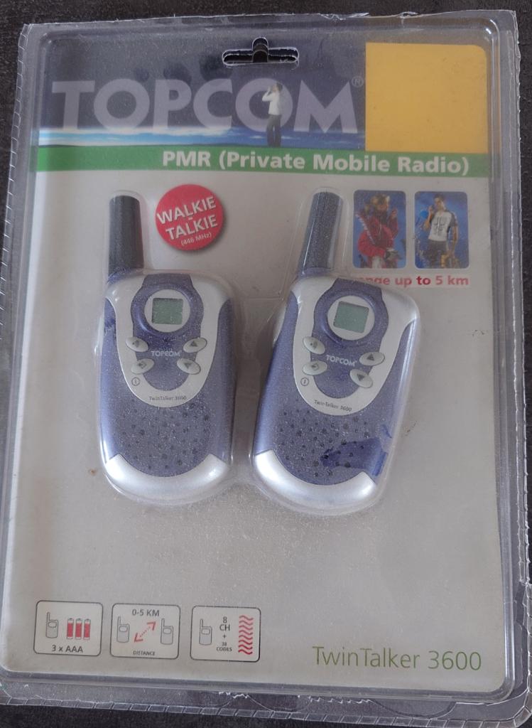 Walkie Talkie TOPCOM TWINTALKER 3600 *NOUVEAU*, Télécoms, Enlèvement ou Envoi, Avec clip de ceinture, 2 à 5 km, Neuf
