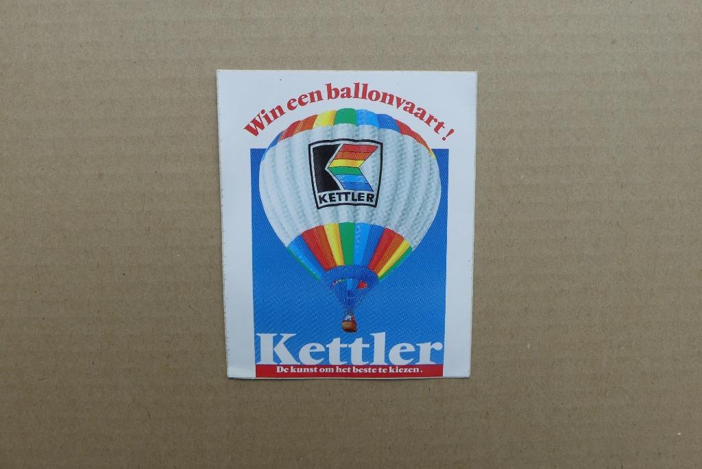 Oude sticker Kettler, luchtballon, Verzamelen, Ophalen of Verzenden, Gebruikt, Auto of Motor