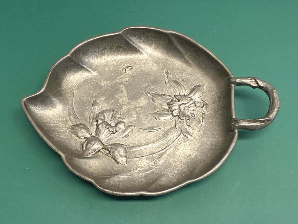 KayserZinn - tinnen Art Nouveau Schotel 4066, Antiek en Kunst, Ophalen of Verzenden