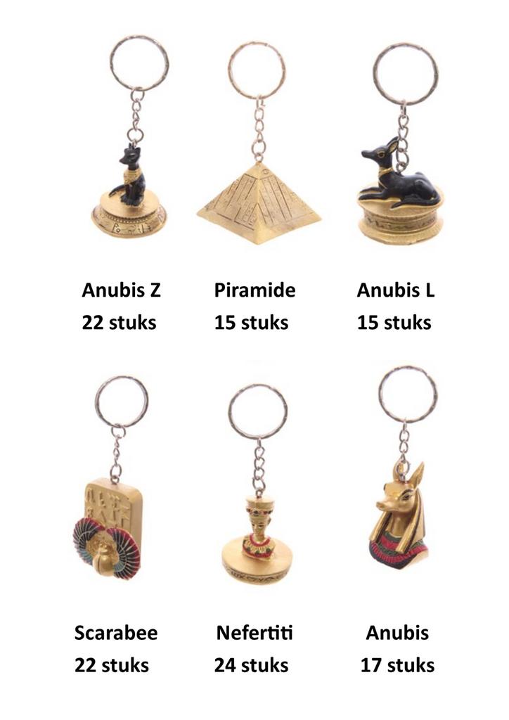 Lot van 115 Egyptische sleutelhangers, Ophalen, Nieuw