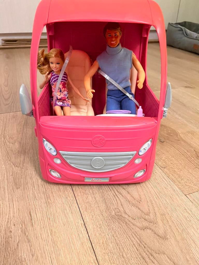 Barbie camper, Kinderen en Baby's, Ophalen, Zo goed als nieuw, Barbie