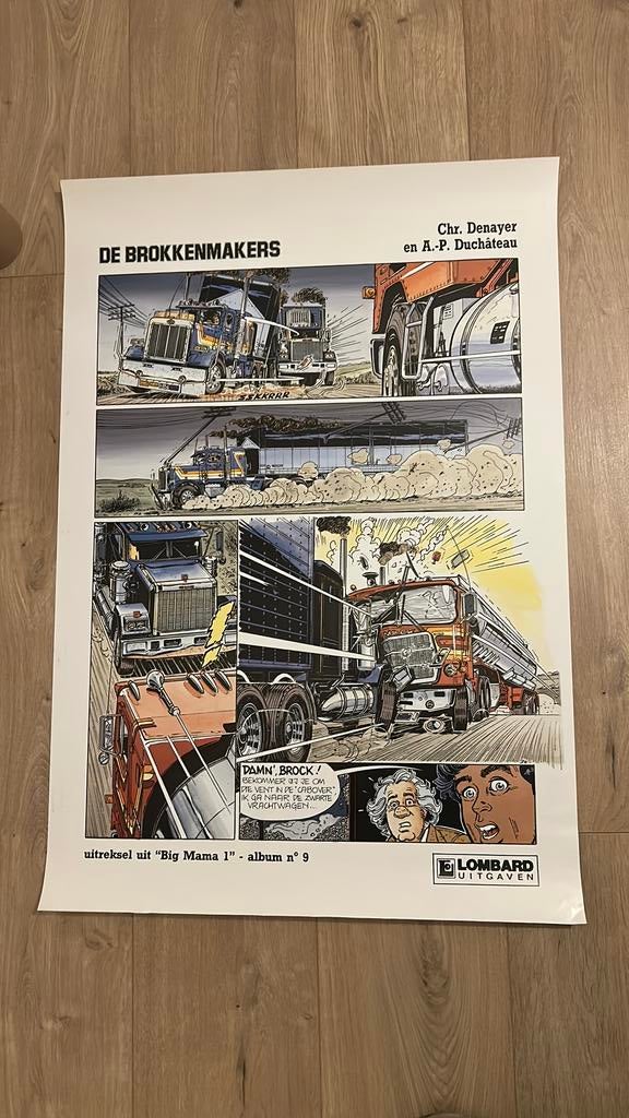 Affiche Denayer Brokkenmakers Lombard, Enlèvement ou Envoi, Comme neuf