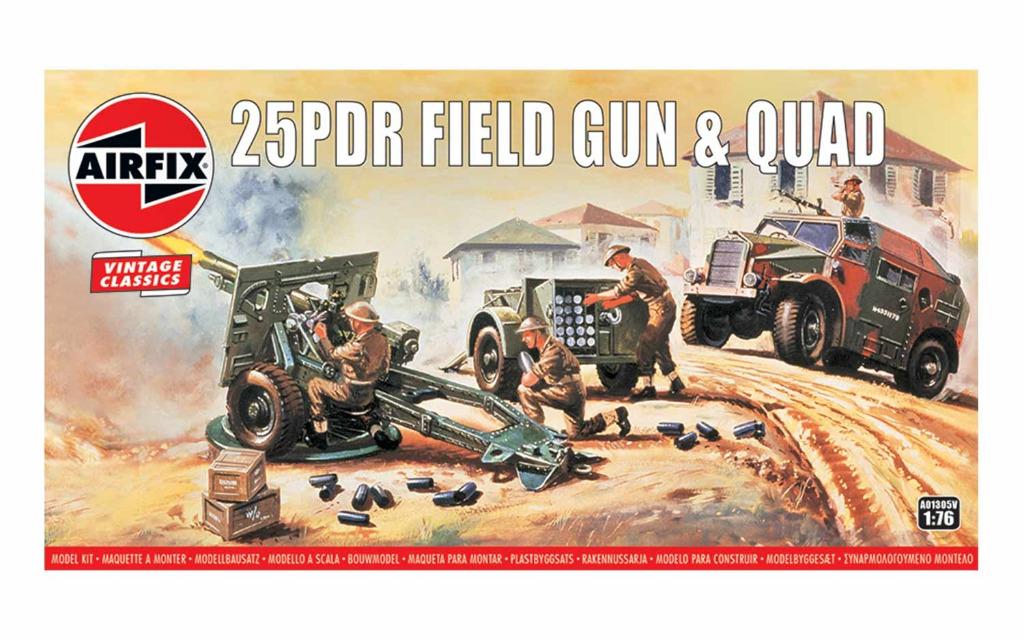 AIRFIX 01305V 25 pdr field gun & quad échelle 1/76, Neuf, 1:50 ou moins, Tank, Enlèvement ou Envoi