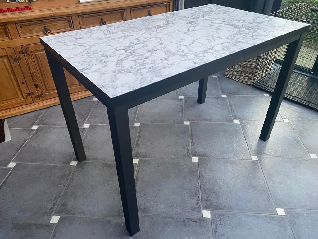 Bartafel lamulux marble bianco zr goede st, Ophalen, Zo goed als nieuw