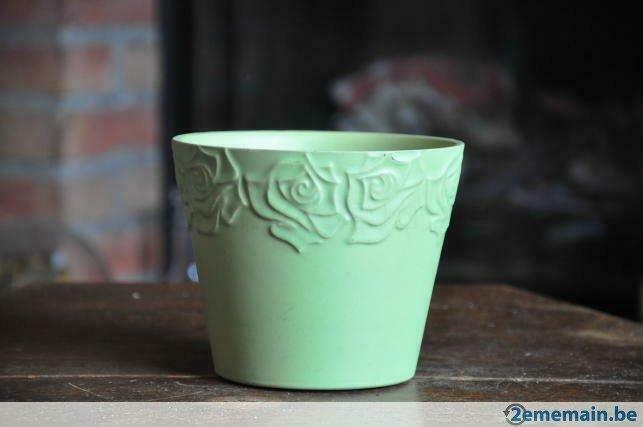 cache pot vert clair allemand, Tuin en Terras, Bloempotten, Gebruikt, Ophalen of Verzenden