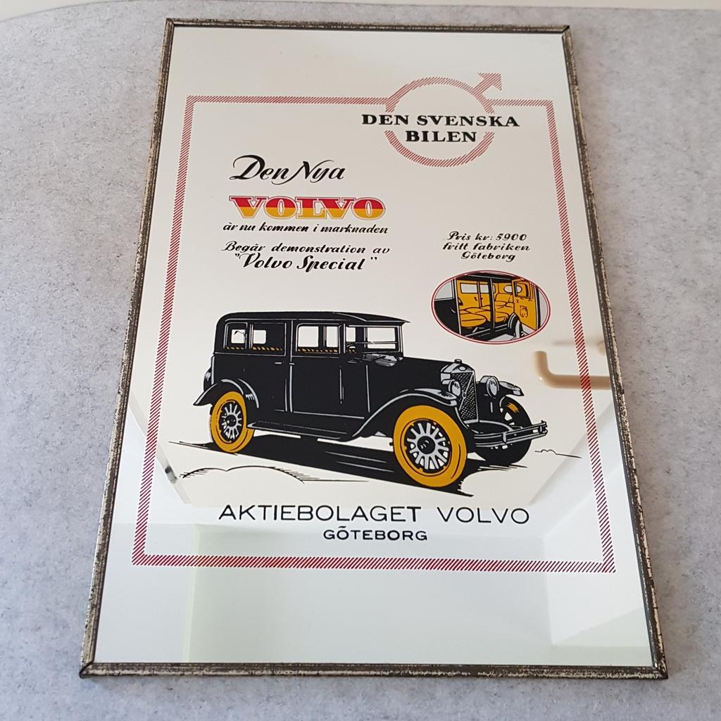 Vintage reclamespiegel Volvo den Svenska Bilen, Ophalen of Verzenden