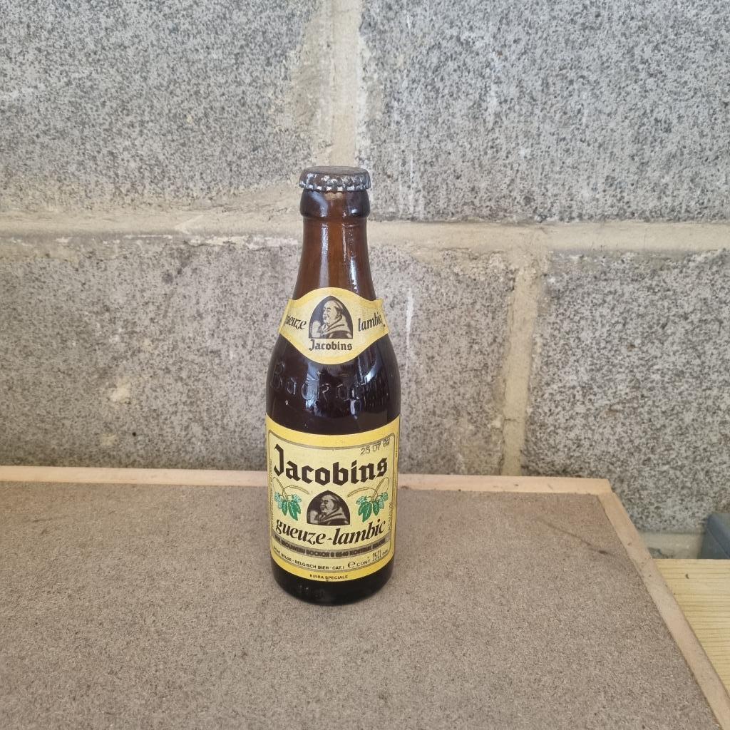 Bouteille de bière Jacobins gueuze - lambic, Ophalen of Verzenden, Gebruikt, Flesje(s), Overige merken