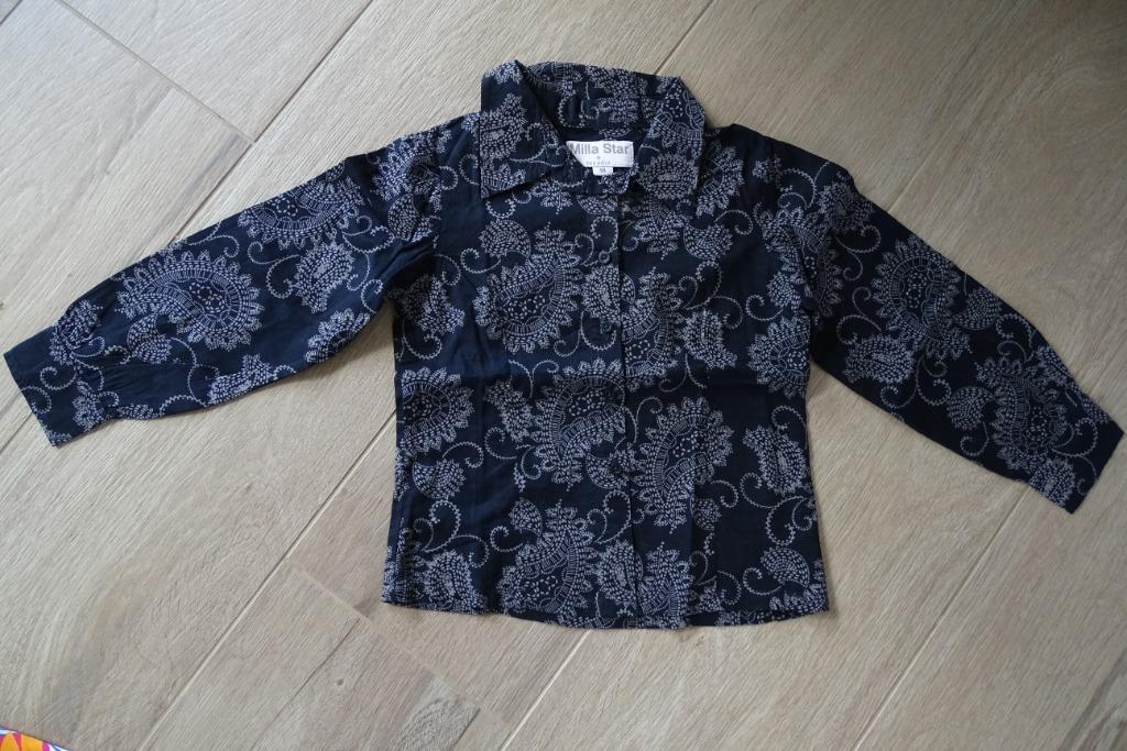 Zwarte blouse JBC Milla Star maat 98, Kinderen en Baby's, Kinderkleding | Maat 98, Gebruikt, Meisje, Overhemd of Blouse, JBC