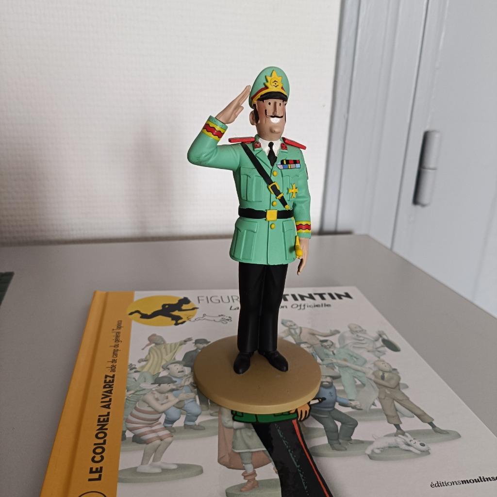 Figurine Tintin : n92 Le colonel Alvarez aide de camp du gén, Enlèvement ou Envoi, Tintin, Comme neuf, Statue ou Figurine