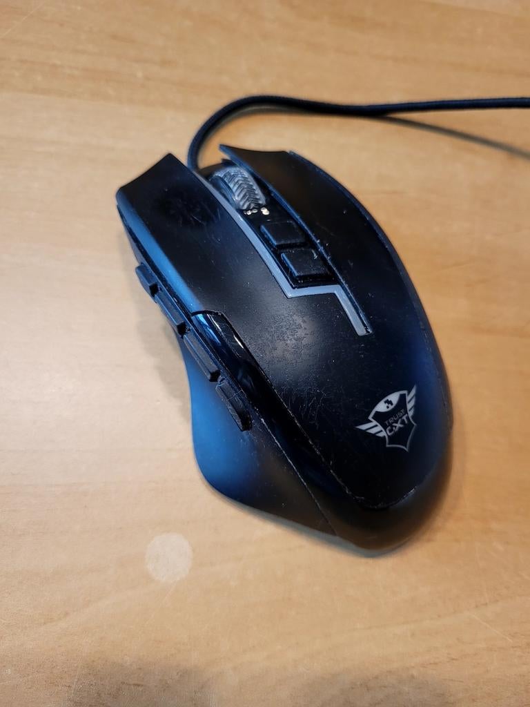Trust Sikanda GXT 164 MMO muis, Rechtshandig, Muis, Gebruikt, Gaming muis