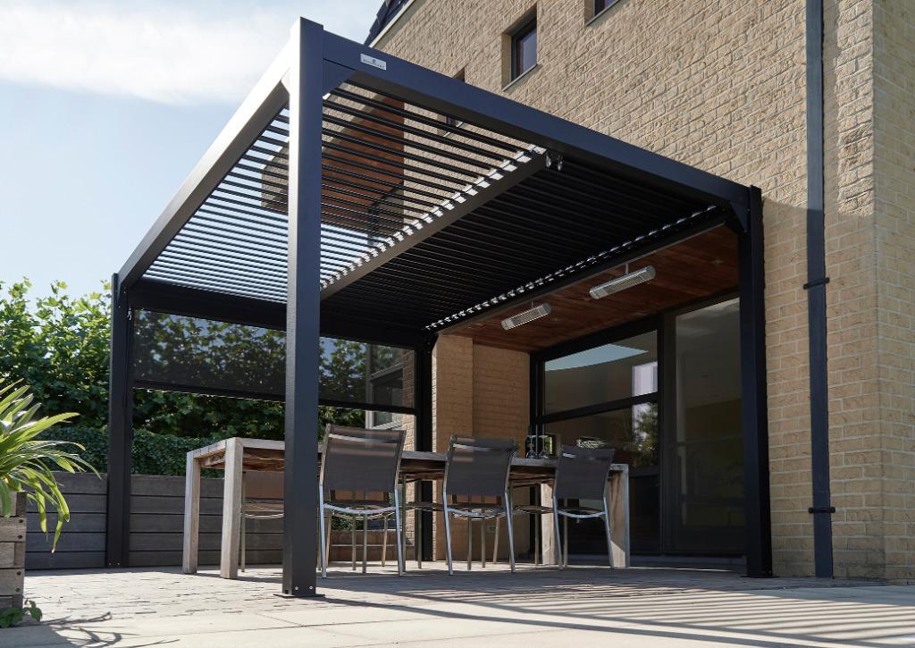 Terrasoverkapping met Lamellendak, Tuin en Terras, Overkappingen, Ophalen of Verzenden, Nieuw