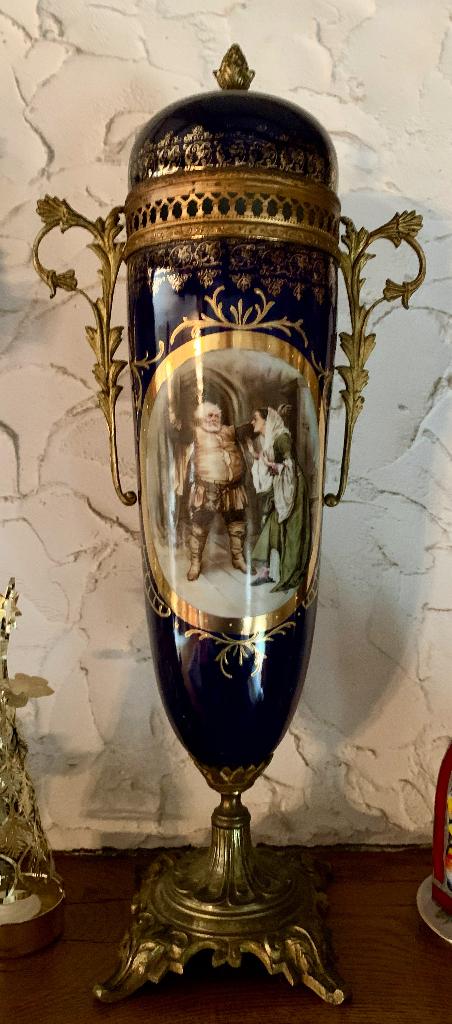 Vases en porcelaine française &bronze, fin du XIXe siècle, Enlèvement