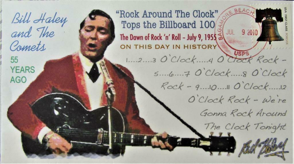 FDC MUZIEK- U.S.A.BILL HALEY (BEPERKTE OPLAGE EN ZELDZAAM)., Ophalen of Verzenden, Gestempeld, Overige thema's