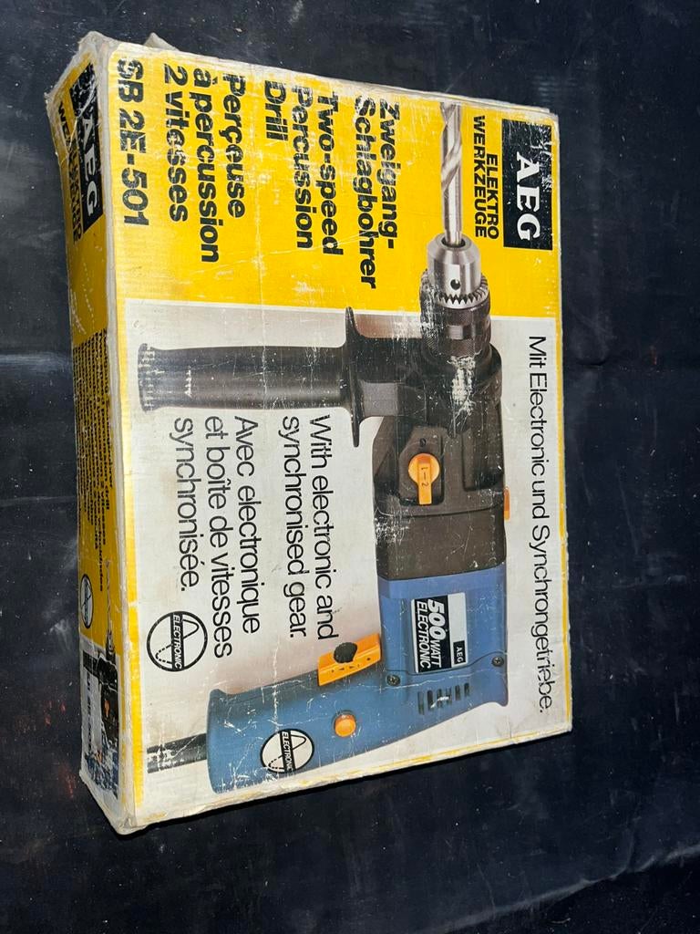 AEG Klopboormachine, Doe-het-zelf en Bouw, Gereedschap | Boormachines, Ophalen, Gebruikt, Boormachine