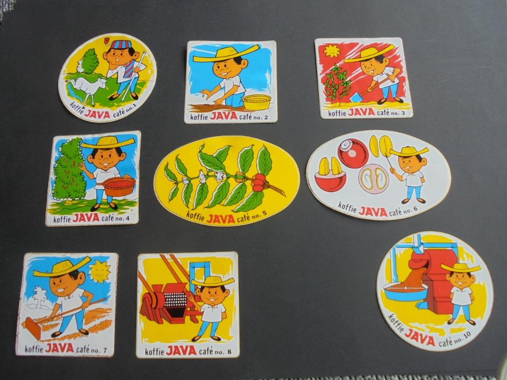 Stickers : Koffie JAVA café, Verzenden