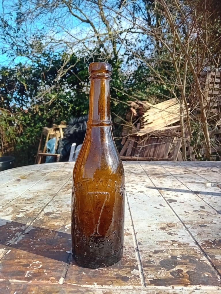 Oude vintage limonadefles Hartmanns proset Sinalco, Verzamelen, Biermerken, Ophalen of Verzenden